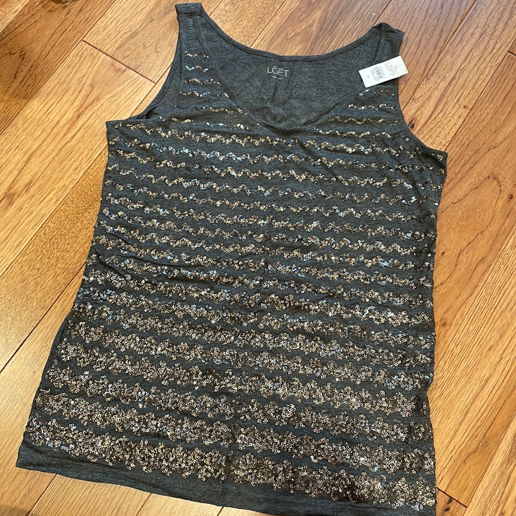 Nwt Loft Sequined Tank